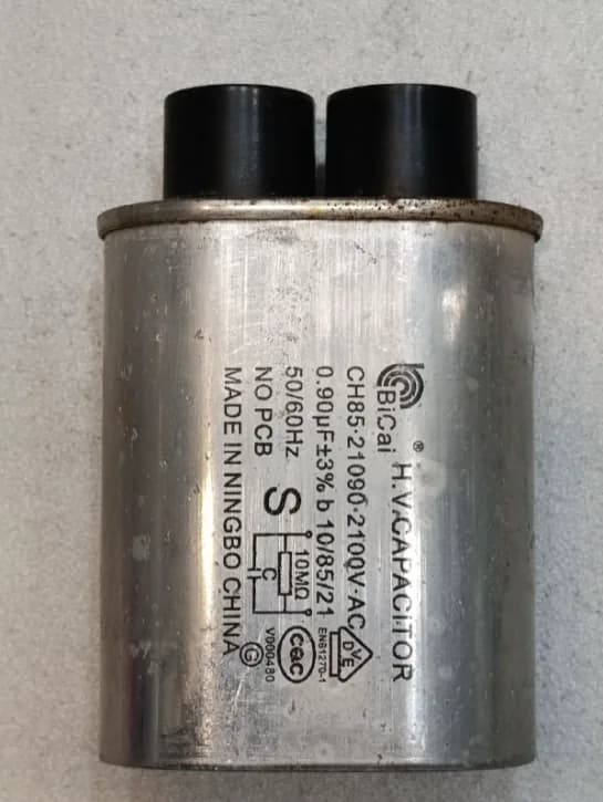 Конденсатор для микроволновой печи CH85 2100VAC 0,90mF 80x55x35 уценка